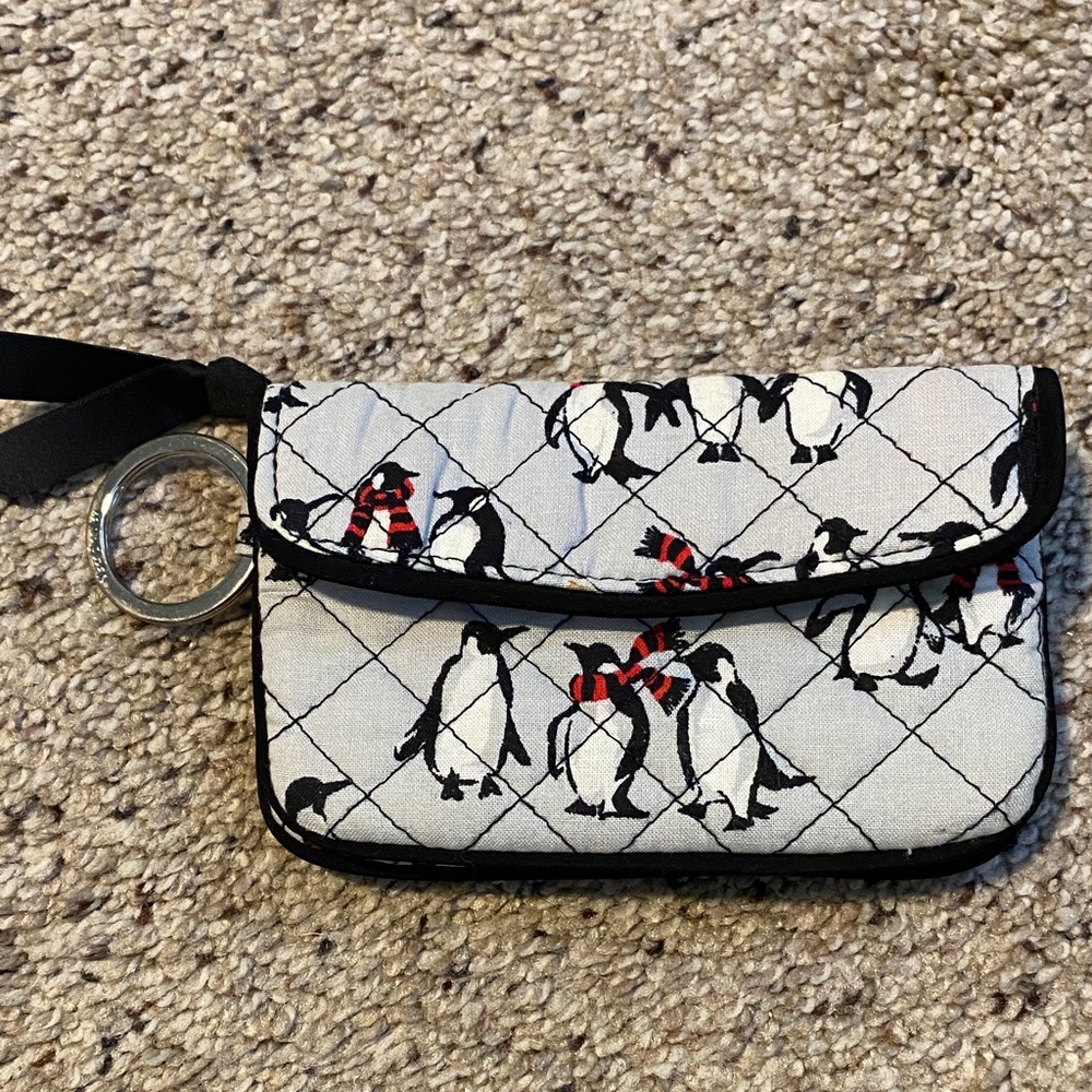 Vera Bradley Penguin Pattern Keychain or Fob